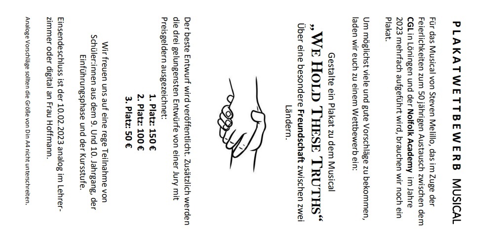 plakatwettbewerb musical