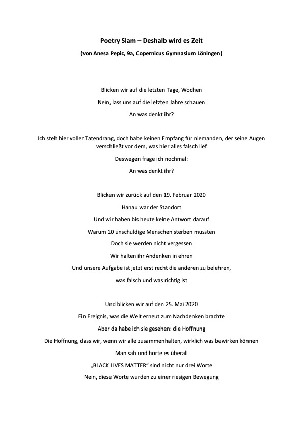 Deshalb wird es Zeit von Anesa Pepic 9a